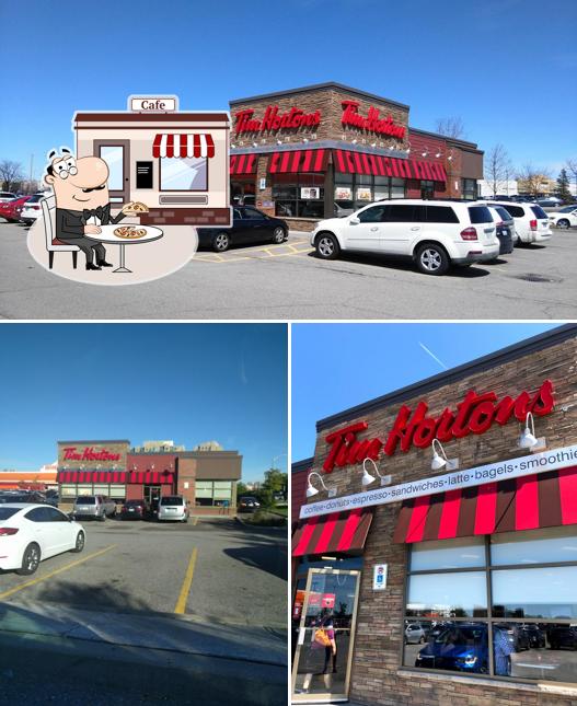 The exterior of Tim Hortons