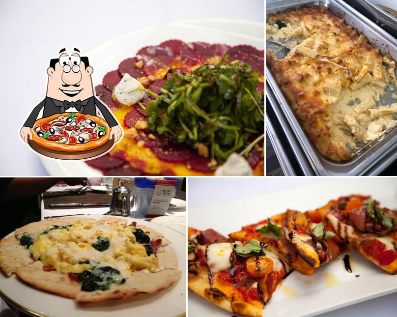 Try out pizza at Amy King Dundon-Berchtold University Club of USC