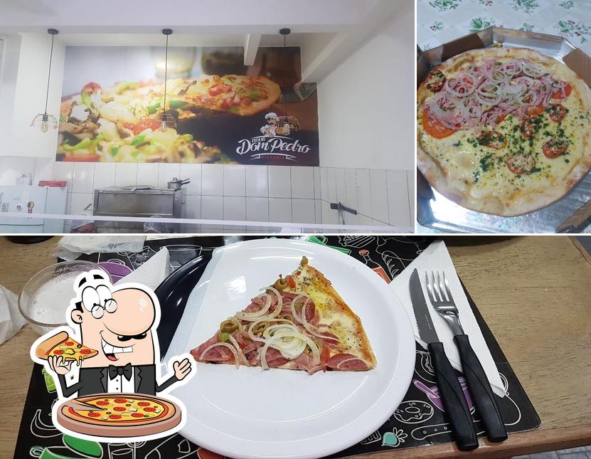 Peça pizza no Nova Dom Pedro Pizzaria