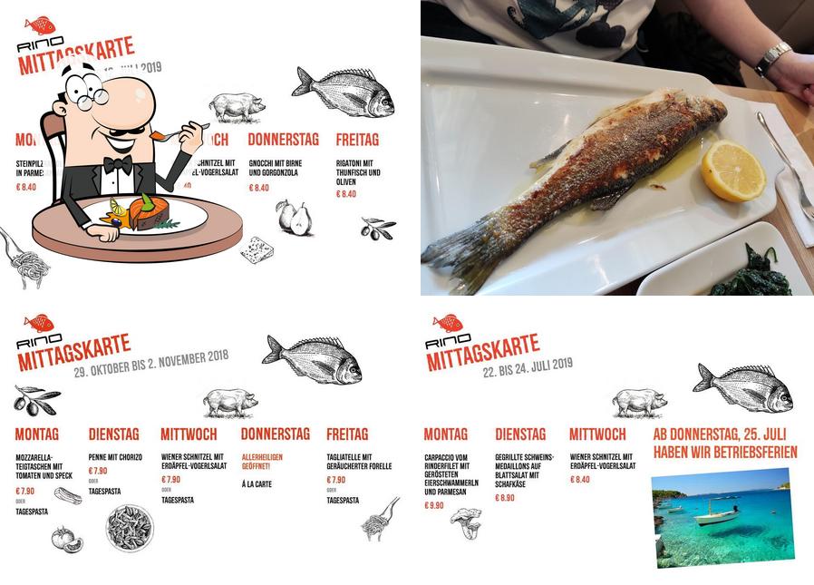 Restaurant Rino propose un menu pour les amateurs de fruits de mer