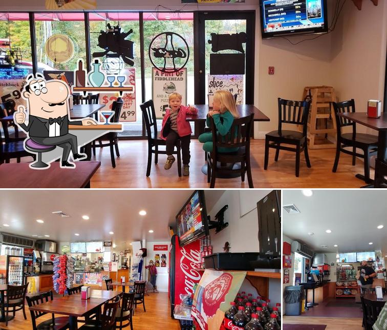 The interior of Three Brothers Pizza & Grill