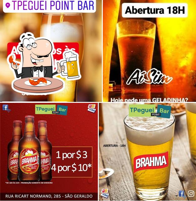 Você pode tomar uma tulipa de cerveja leve ou escura