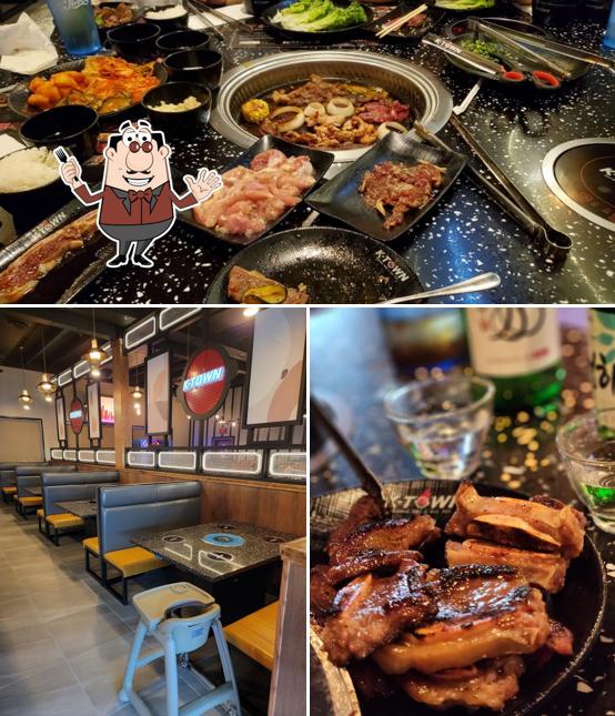Food at K-TOWN Korean BBQ & Hot Pot
