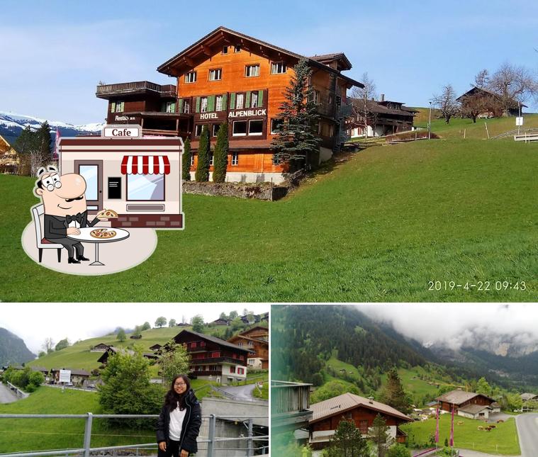 Goditi la vista dagli esterni di Hotel - Restaurant Alpenblick Grindelwald