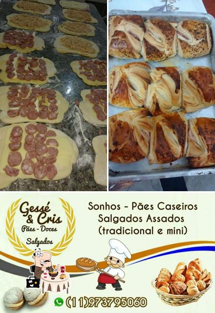 Comida em Padaria Cris & Gessé, pães, doces e salgados