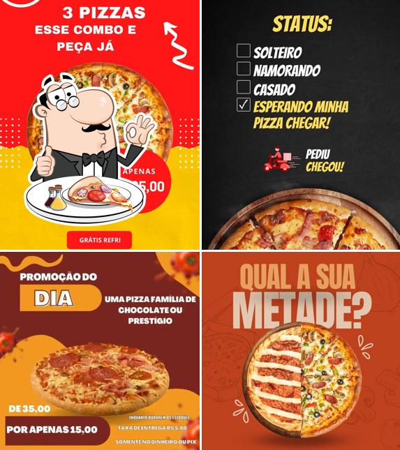 Escolha pizza no Pizzaria Janin