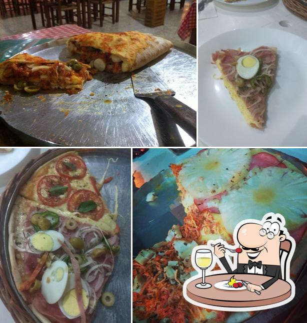 Comida em Pizzaria Terraço