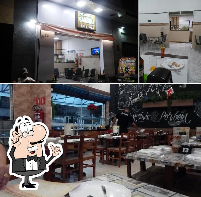 O interior do Pizzaria e Esfiharia Bambina