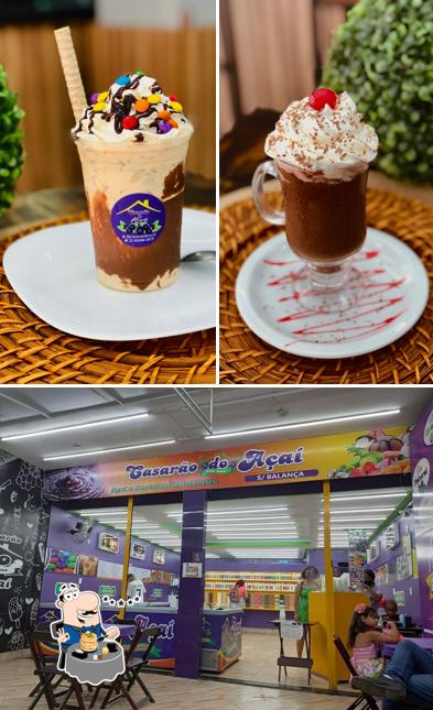 Esta é a imagem mostrando comida e interior no Casarão do Açaí - Maricá Oficial