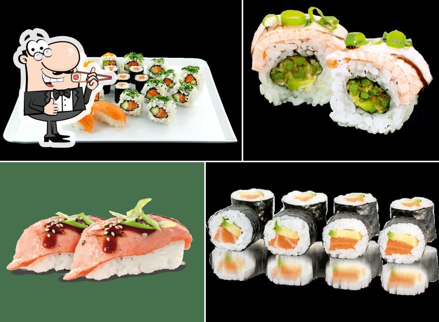 Les sushi sont servis à Yoko Sushi Lieferservice Pinneberg