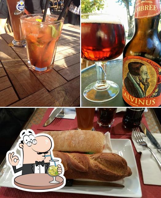Check out the image showing drink and food at Café Remor