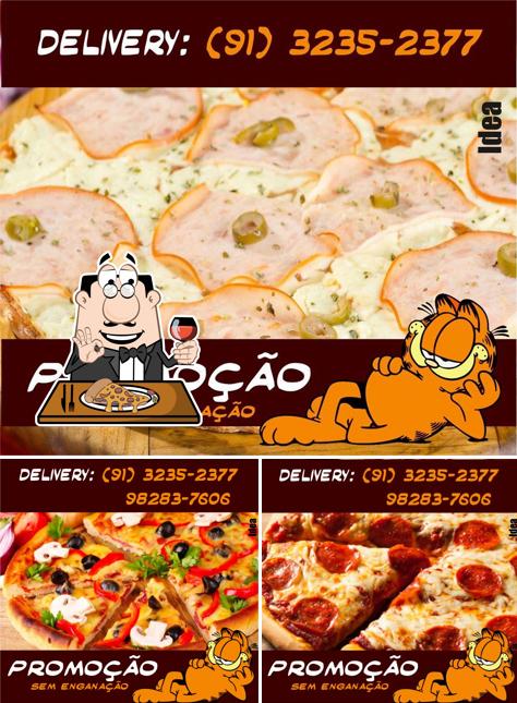 Peça pizza no Garfield