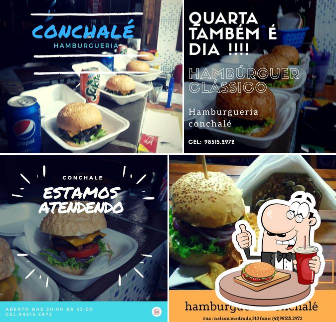 Os hambúrgueres do Conchalé Hamburgueria irão satisfazer diferentes gostos