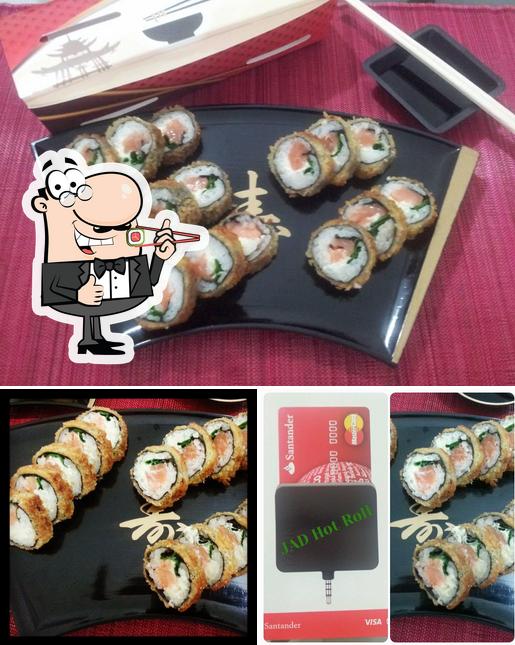 Peça diferentes opções de sushi