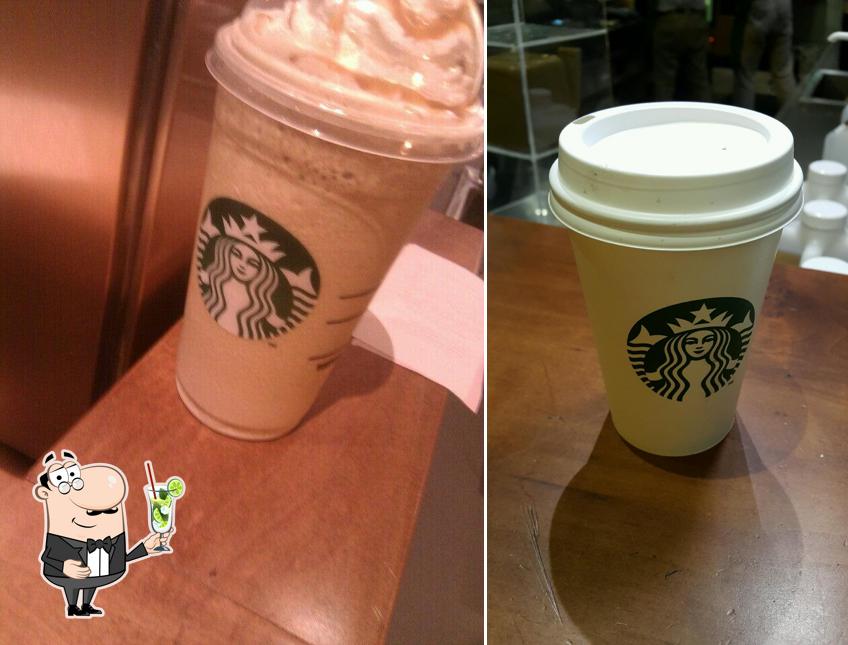 Order various drinks served at Starbucks