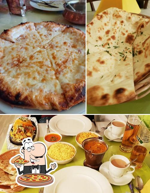 Probiert eine Pizza bei The Taste of India