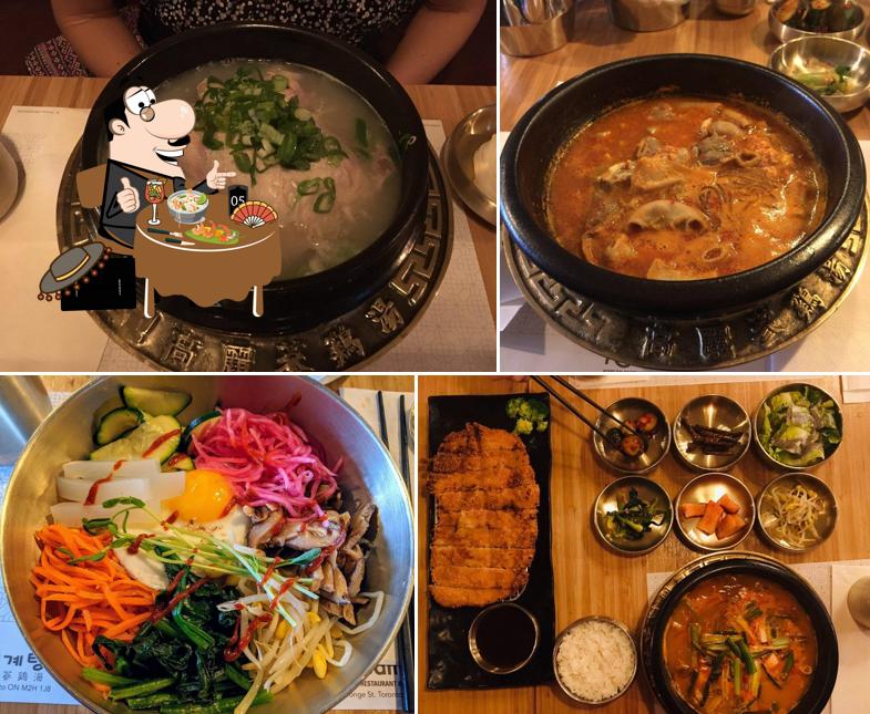 Food at KoSam Korean Restaurant & Bar