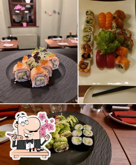 Try out various sushi options