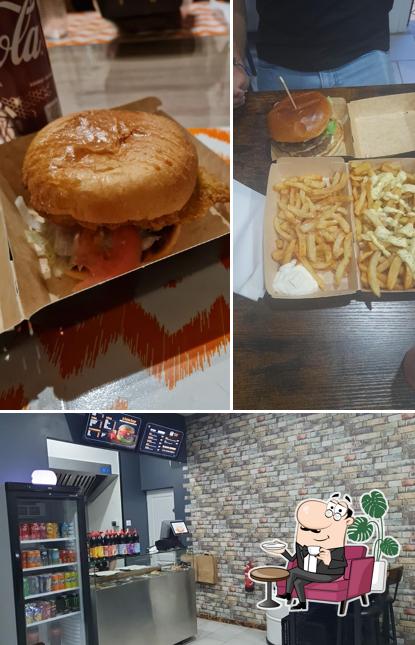 Parmi les diverses choses de la intérieur et la nourriture, une personne peut trouver sur Best Burger