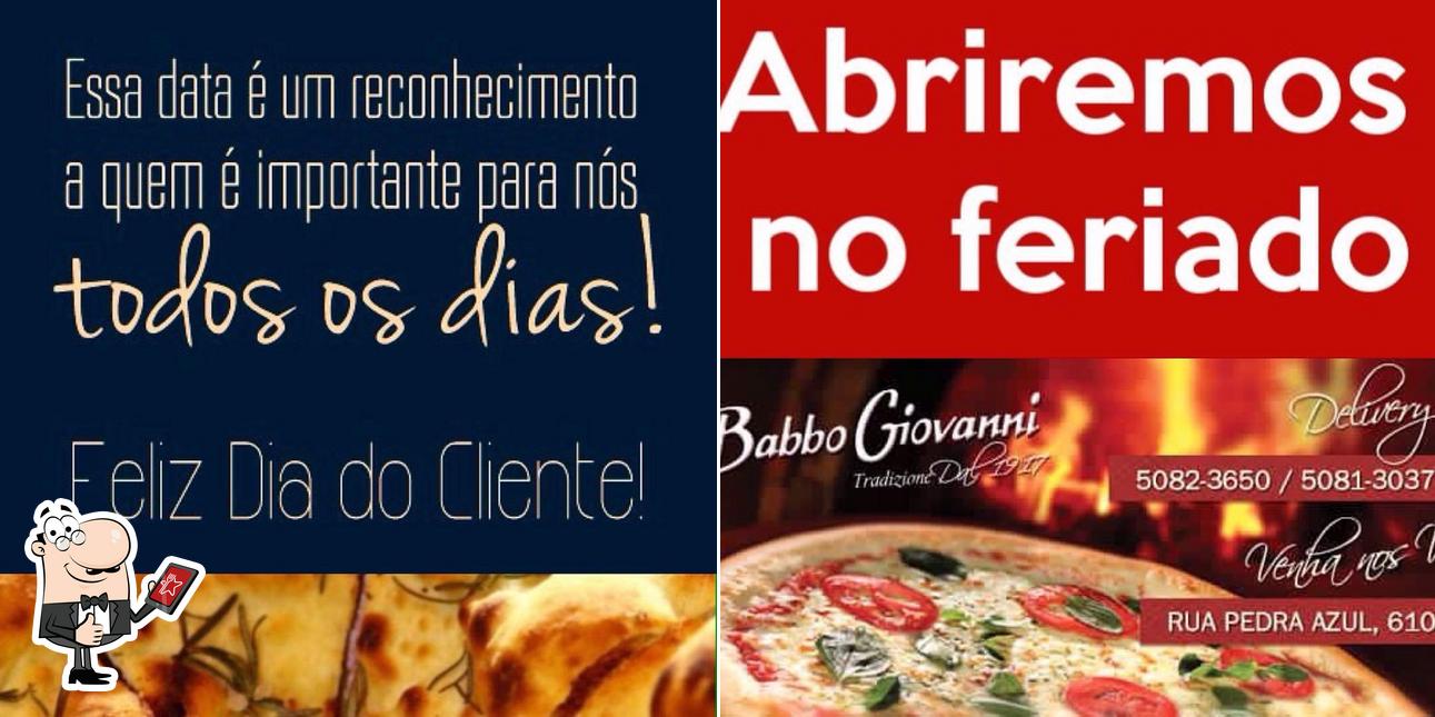 Here's a pic of Babbo Giovanni Pizzaria Aclimação