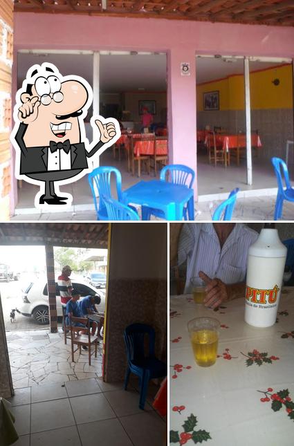 Entre diferentes coisas, interior e bebida podem ser encontrados no Restaurante Trevo