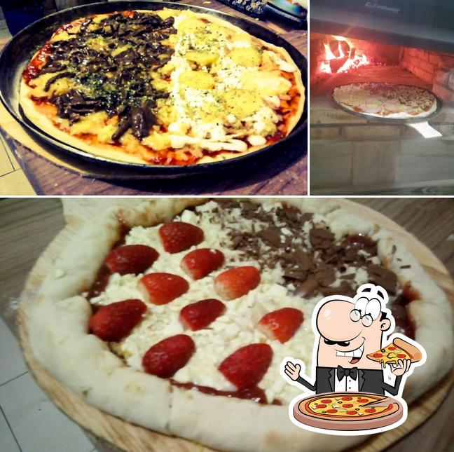 Consiga diferentes tipos de pizza