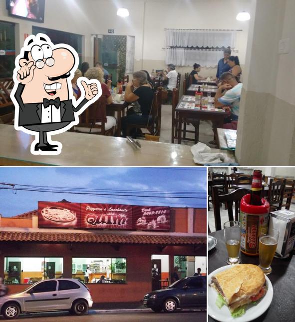 O interior do Pizzaria e Lanchonete Quim