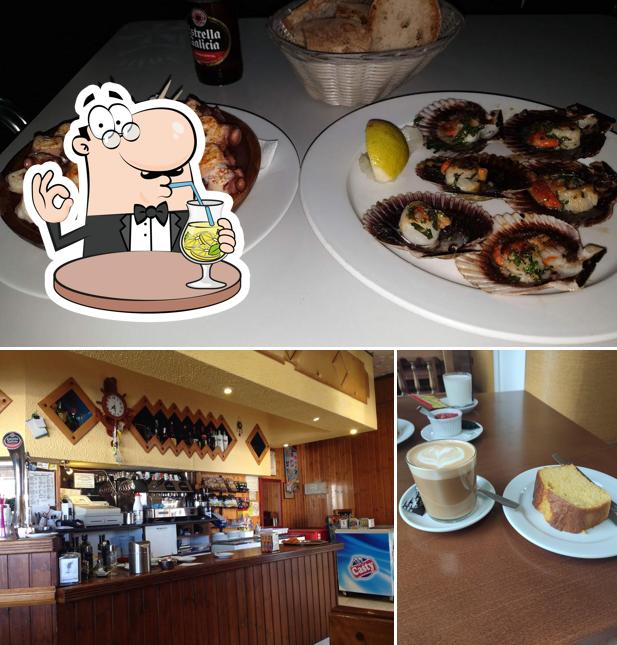 Estas son las fotos donde puedes ver bebida y comida en Posada Del Camino Restaurante