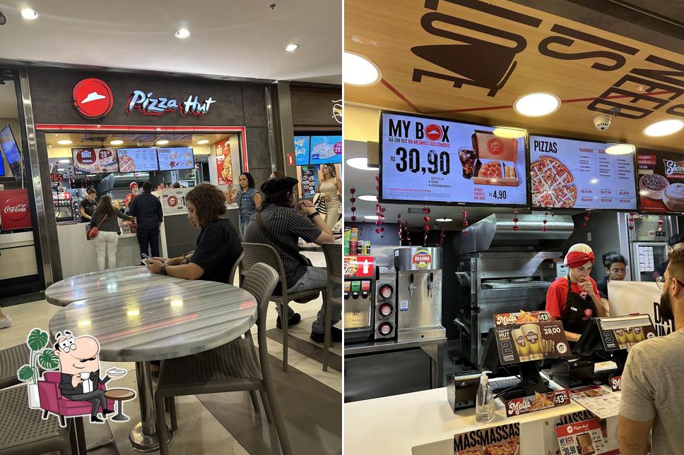 O interior do Pizza Hut Flamboyant Shopping