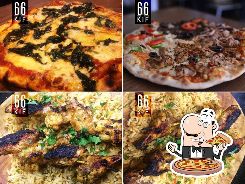 Choisissez des pizzas à Bistro 66Kif