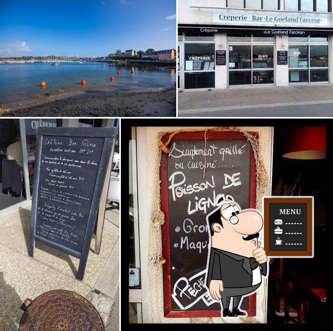 La photo de la tableau noir et extérieur concernant Crêperie Le Goéland Farceur Camaret sur Mer