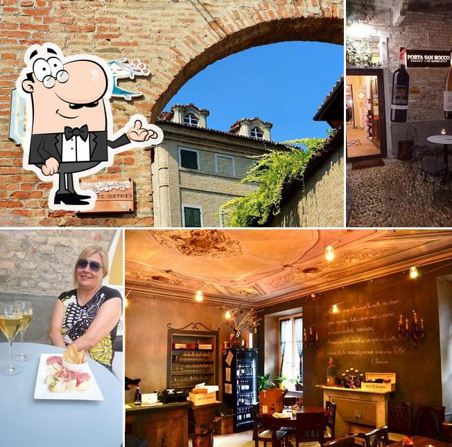 Gli interni di Porta San Rocco Neive - Wine shop cantina Massimo Rivetti