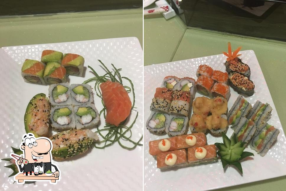Sushi rolls are offered by Golden Rose
