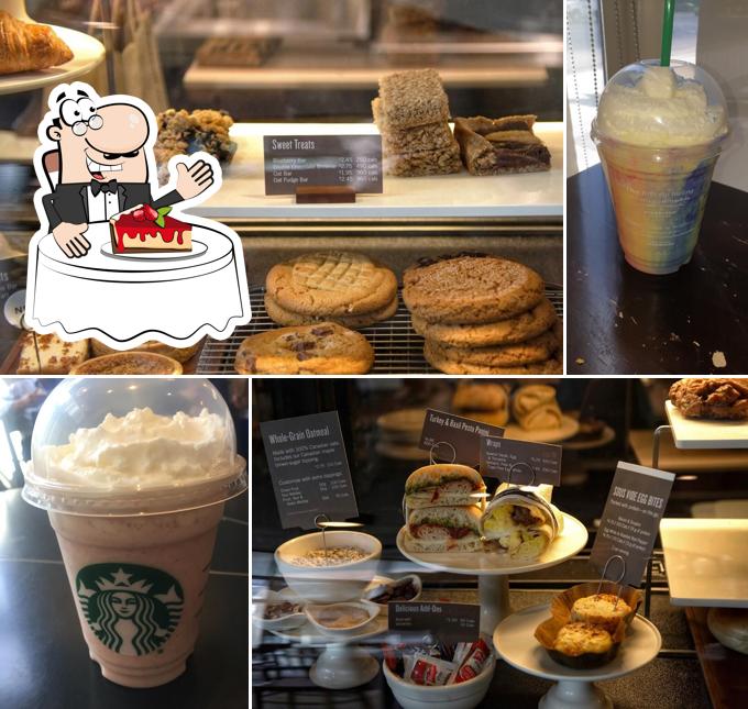 Starbucks offre une éventail de desserts