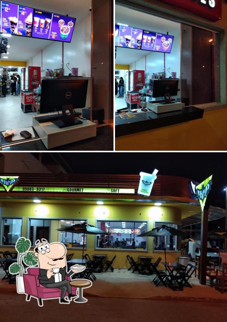 O interior do Vamp lanches