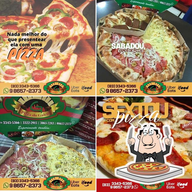 Consiga pizza no Restaurante e Pizzaria do Galeto