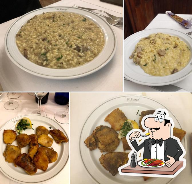 Platti al Ristorante Trattoria Il Fungo