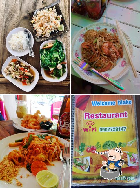 Food at Welcome Back Restaurant