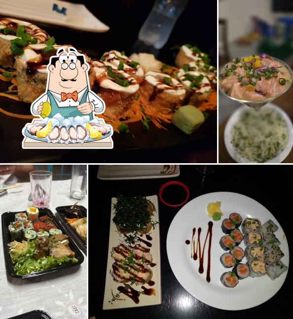 Ostras em Grou Sushi restaurante e delivery