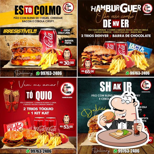 Hambúrguer em La Chapa Bar E Lanchonete