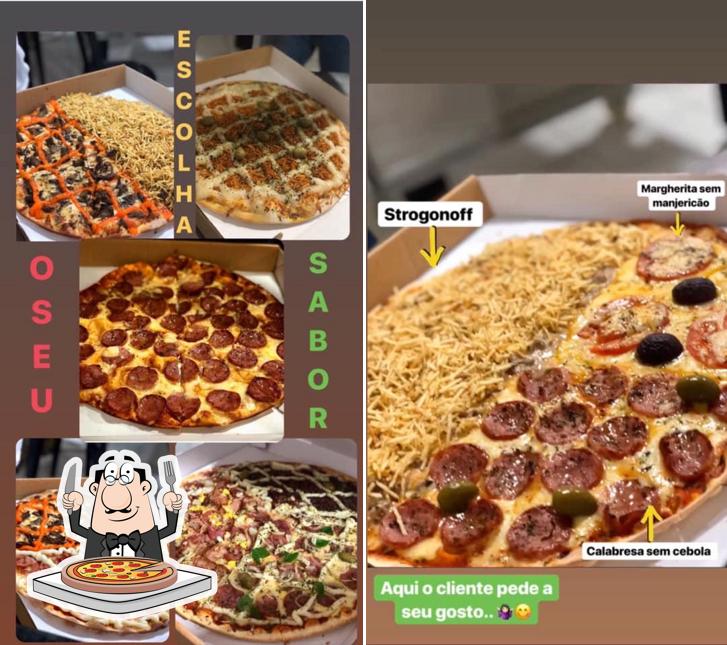 Peça diversos tipos de pizza