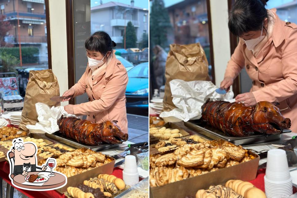 Ordina i un pasto a base di carne a Hemingway Bar Coffee