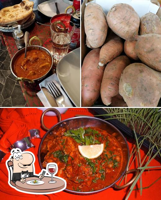Platos en Restaurang Spice and Curry