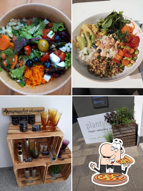 Choisissez des pizzas à plantyful - vegan takeaway café