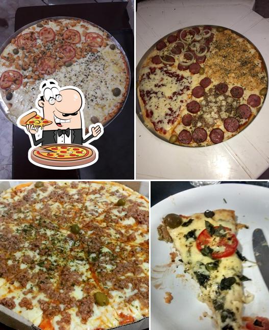 No Pizzaria Bela fatia, você pode desfrutar de pizza