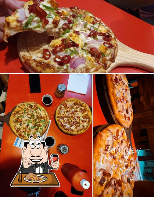 Try out pizza at The pizza slice