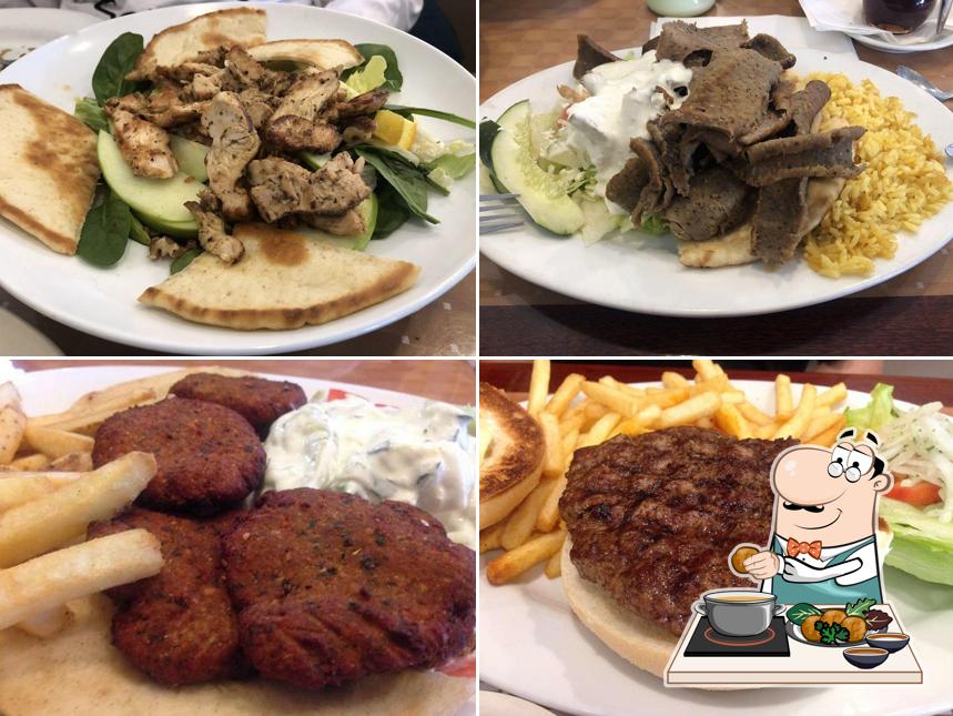 Falafel at Greek-American Eatery