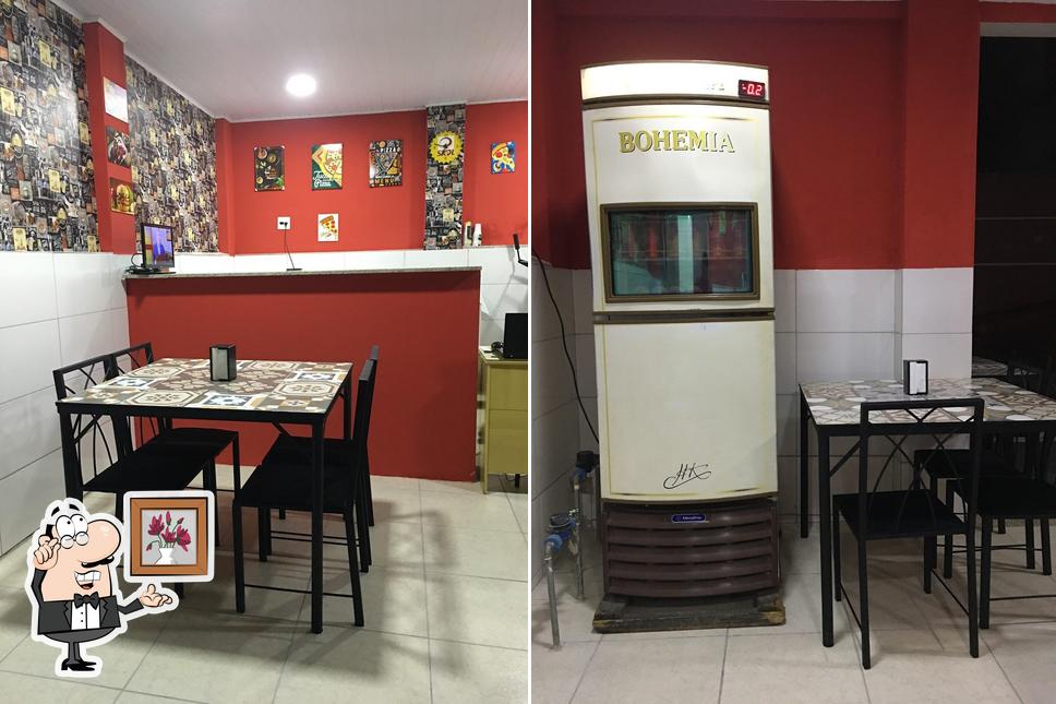 O interior do Garagem da Pizza