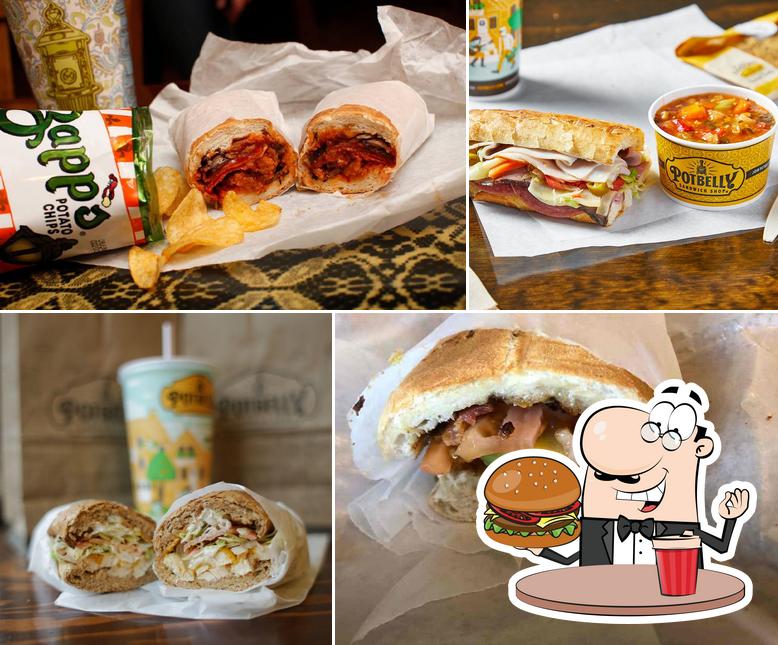 Get a burger at Potbelly