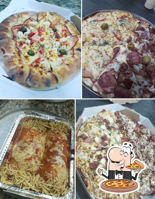 Escolha pizza no Donu's Pizzaria